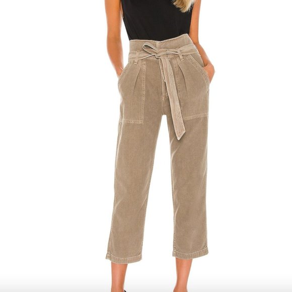 Citizens of Humanity Noelle Belted Cargo Straight in Desert Taupe - Picture 1 of 11